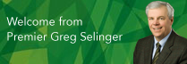 Welcome from Premier Greg Selinger