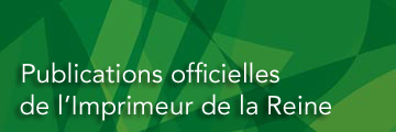 Publications officielles de l'Impremeur de la Reine