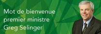 Mot de bienvenue du premier ministre Greg Selinger