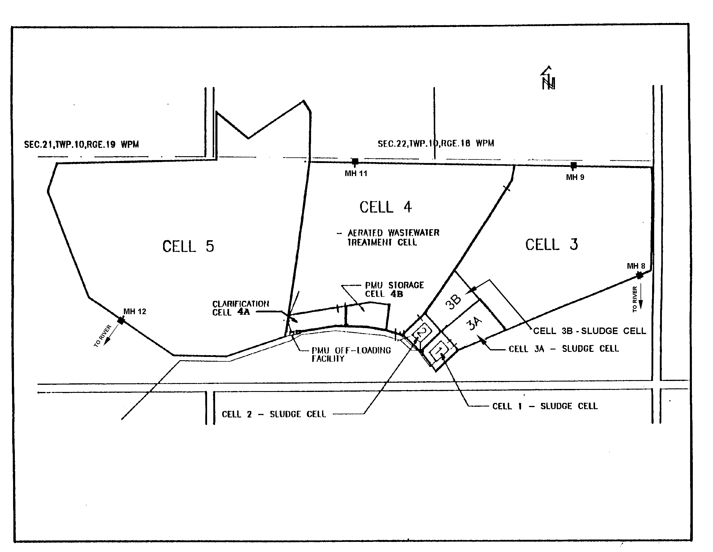 Appendix 'C'-Wastewater Treatment Lagoon System Map (55KB)
