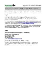 Thumbnail - Fact Sheet, Nutritional Supplements/Therapeutic Diets – Information for EIA Participants