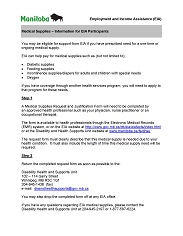 Thumbnail - Fact Sheet, Medical Supplies - Information for EIA Participants