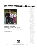 Download Caring for Children with Anaphylaxis in a Child Care Program