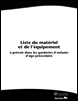 Liste du matériel et de l’équipement à prévoir dans les garderies d’enfants d’âge préscolaire