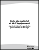 Liste du matériel et de l’équipement à prévoir dans les garderies pour enfants en bas âge