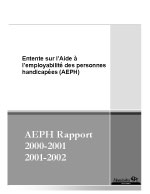 T&eacute;l&eacute;charger Rapport sur l'AEPH 2000/01 et 2001/02
