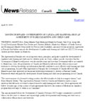 Joint Canada-Manitoba News Release
