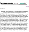 Joint Canada-Manitoba News Release