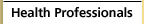 Health Professionals login site