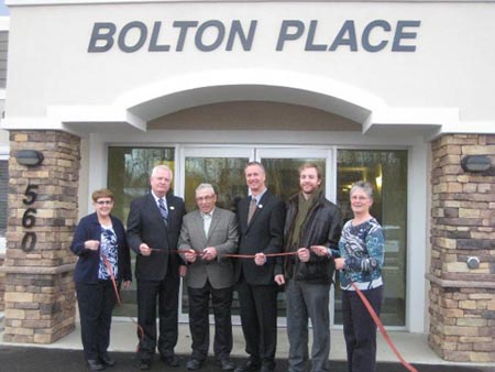Bolton Place ribbon cutting