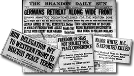 Les journaux au 6 novembre 1918