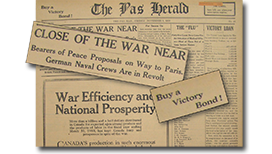 Les journaux au 8 et 9 novembre 1918