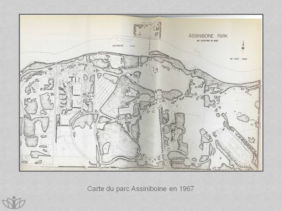 Carte du parc Assiniboine en 1967