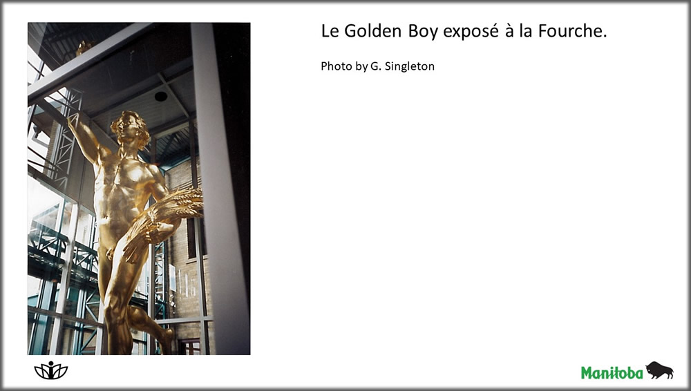 TLe Golden Boy exposé à la Fourche. Photo by G. Singleton