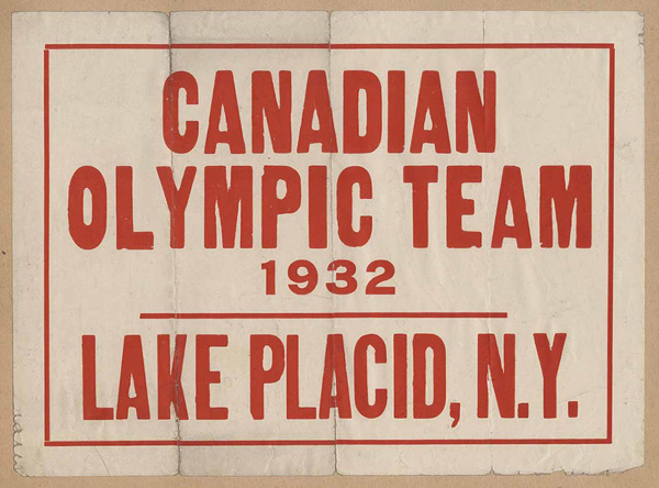Affiche de l’équipe olympique canadienne