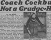 « Coach Cockburn is not a Grudge Holder » (« L’entraîneur Cockburn n’est pas rancunier »), 11 février 1939