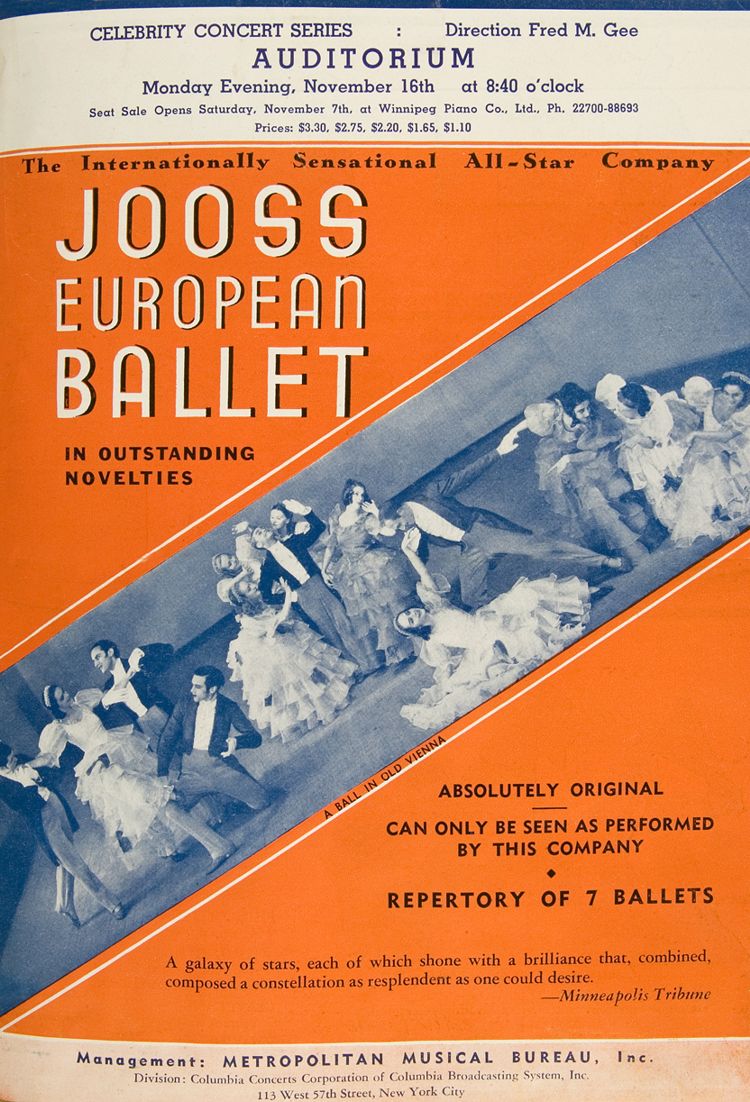 Prospectus du Ballet Jooss
