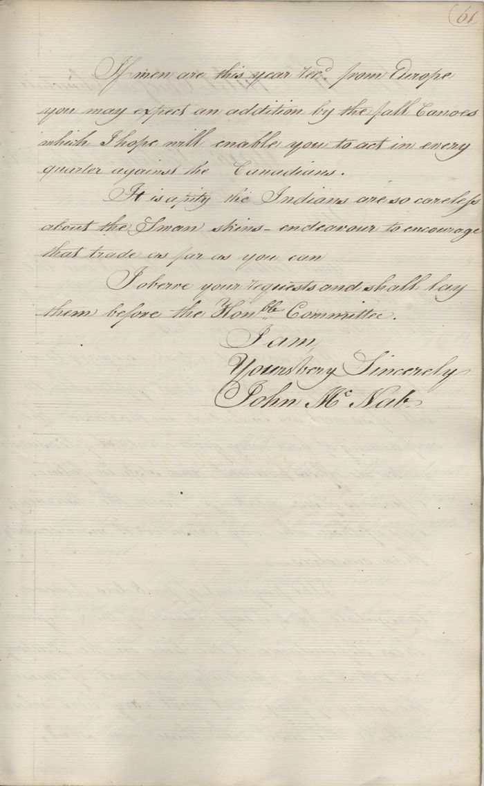 Letter from John McNab to Alexander Kennedy, 13 July 1806