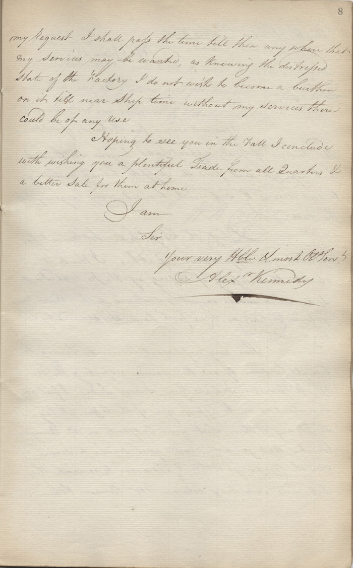 Letter from Alexander Kennedy to William Hemmings Cook, 28 June 1810