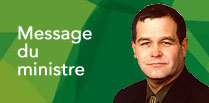 Message du ministre