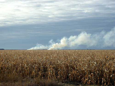 Why does smoke disperse but clouds seem to stick together?