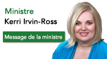 Message de la ministre