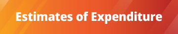 Estimate of Expenditure document