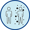 Day 1 - image of a person being exposed to someone who has COVID-19