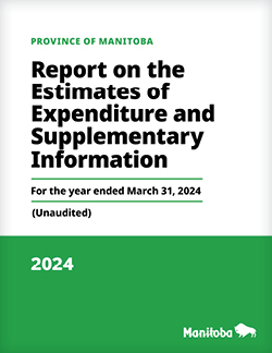 Report on the Estimates of Expenditure and Supplementary Information