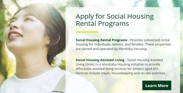 apply for social housing rental programs banner