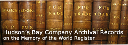 Hudson's Bay Company Archival Records on the Memory of the World Register. Photo of Fur Trade Ledger books on a shelf.
