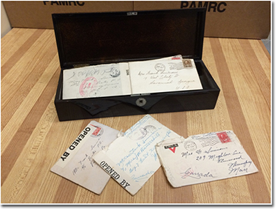 open box containing letters