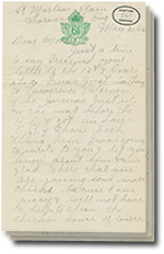 la 31 mai 1916 lettre avec 3 pages