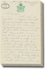 la 7 juin 1916 lettre avec 3 pages