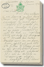 la 10 juin 1916 lettre avec 3 pages