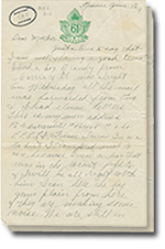 la 16 juin 1916 lettre avec 2 pages
