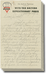 la 1 juillet 1916 lettre avec 3 pages