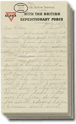la 1 juillet 1916 lettre avec 5 pages