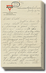 la 9 juillet 1916 lettre avec 5 pages