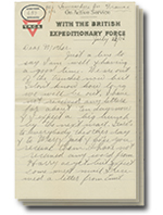 la 23 juillet 1916 lettre avec 3 pages