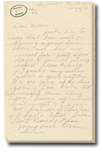 August 2, 1916 letter with 2 pages