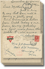 la 25 août 1916 lettre avec 3 pages et une enveloppe