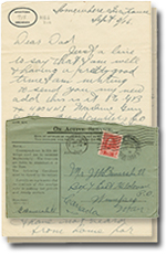 September 5, 1916 letter with 2 pages and an envelope