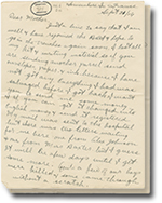 la 21 septembre 1916 lettre avec 2 pages