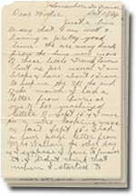 October 17, 1916 letter with 3 pages