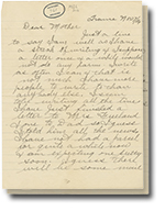 November 7, 1916 letter with 2 pages