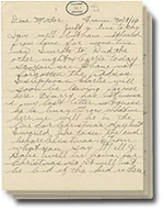 November 8, 1916 letter with 3 pages