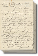 la 14 novembre 1916 lettre avec 4 pages