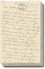 la 27 novembre 1916 lettre avec 3 pages