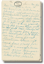 la 5 décembre 1916 lettre avec 2 pages
